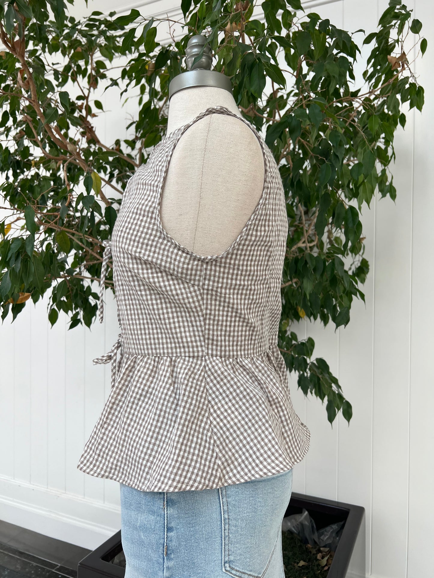 Sunny Gingham Top