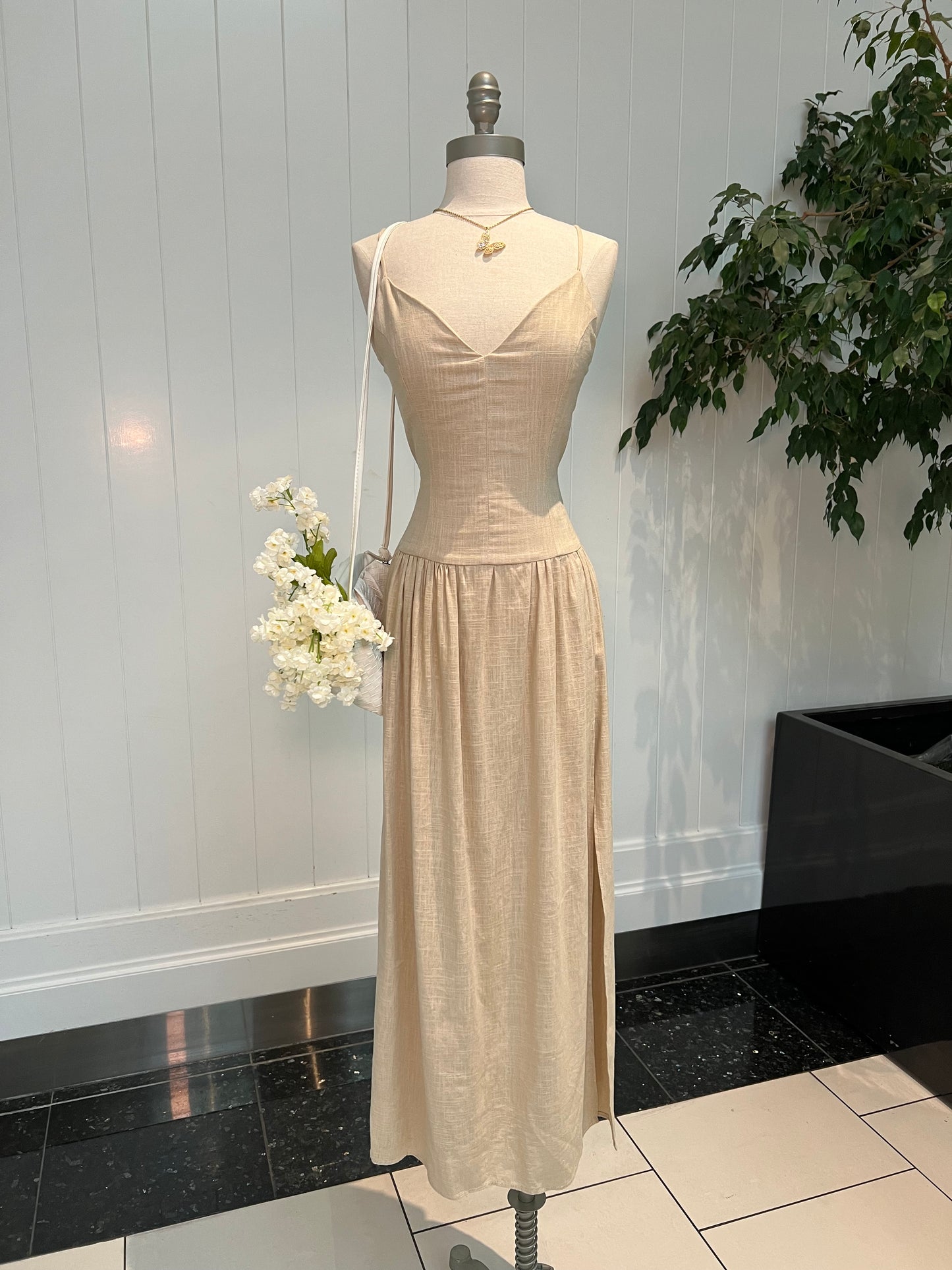 Sunny Villa Linen Dress