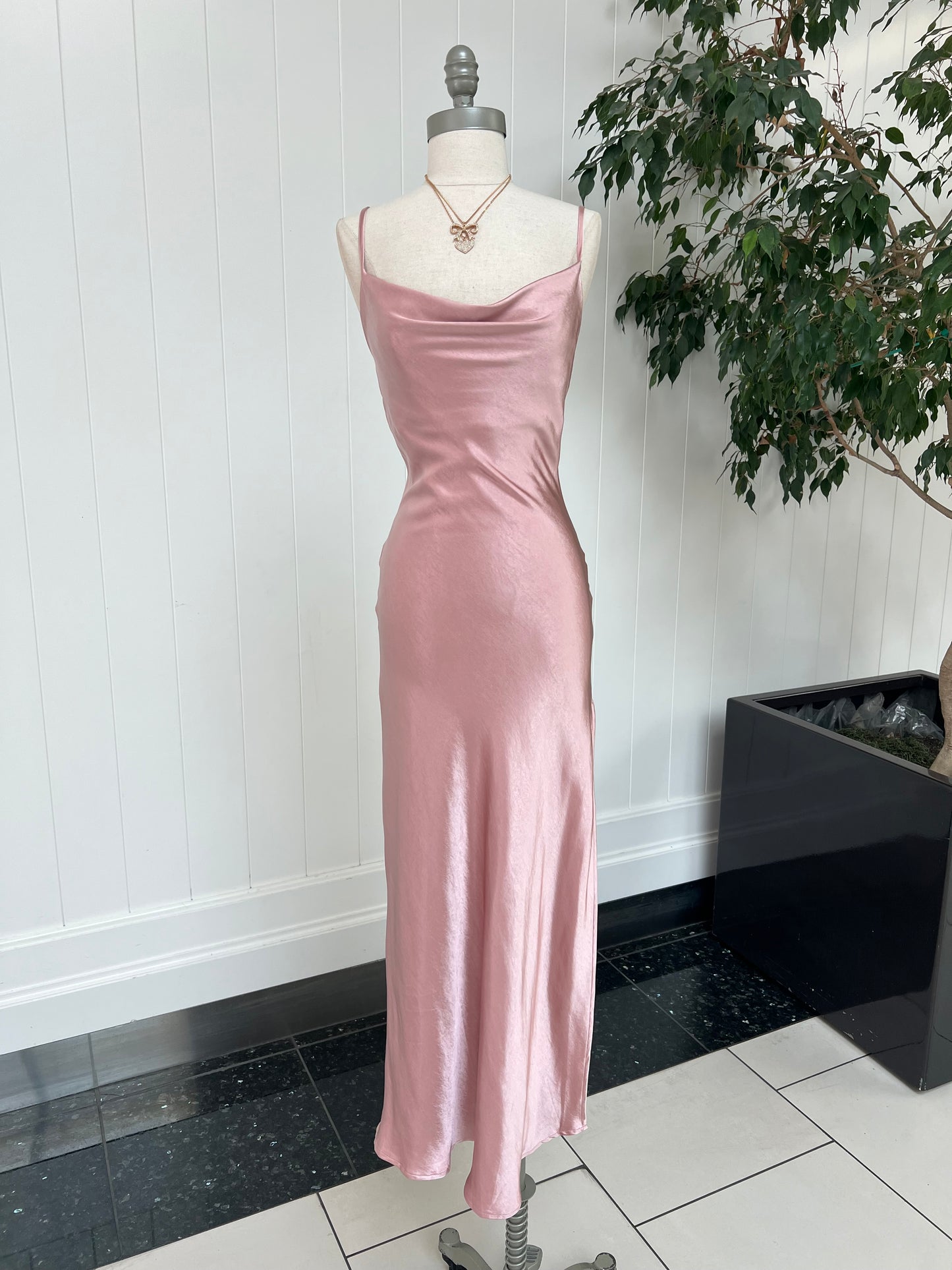 Stunning In Satin Dress