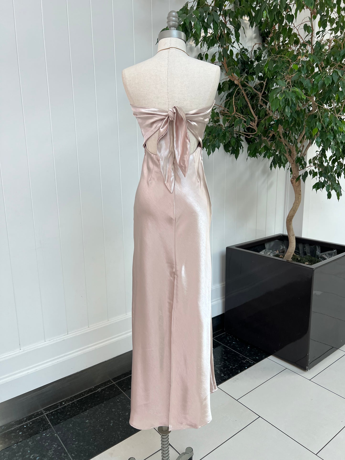 Beauty In Satin Dress