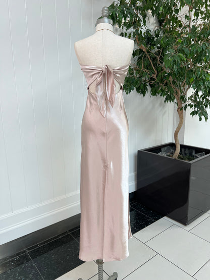 Beauty In Satin Dress