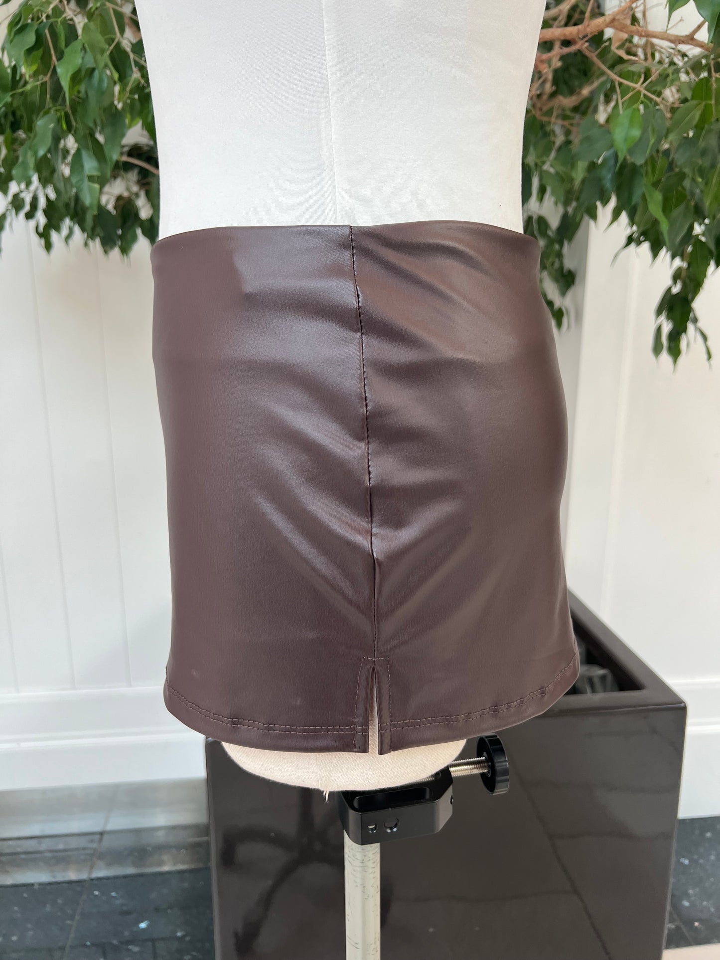 Chic In Leather Skort