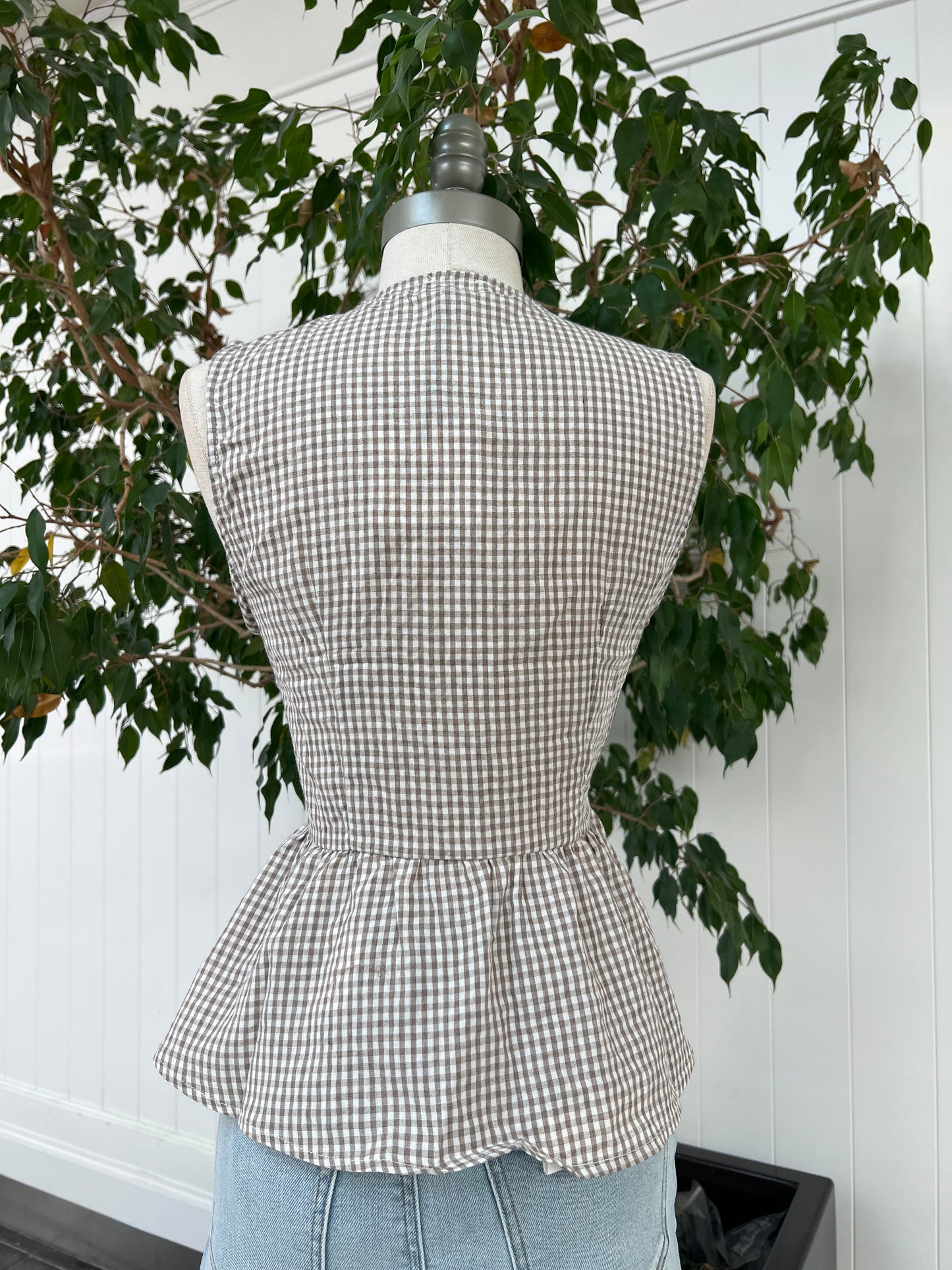 Sunny Gingham Top