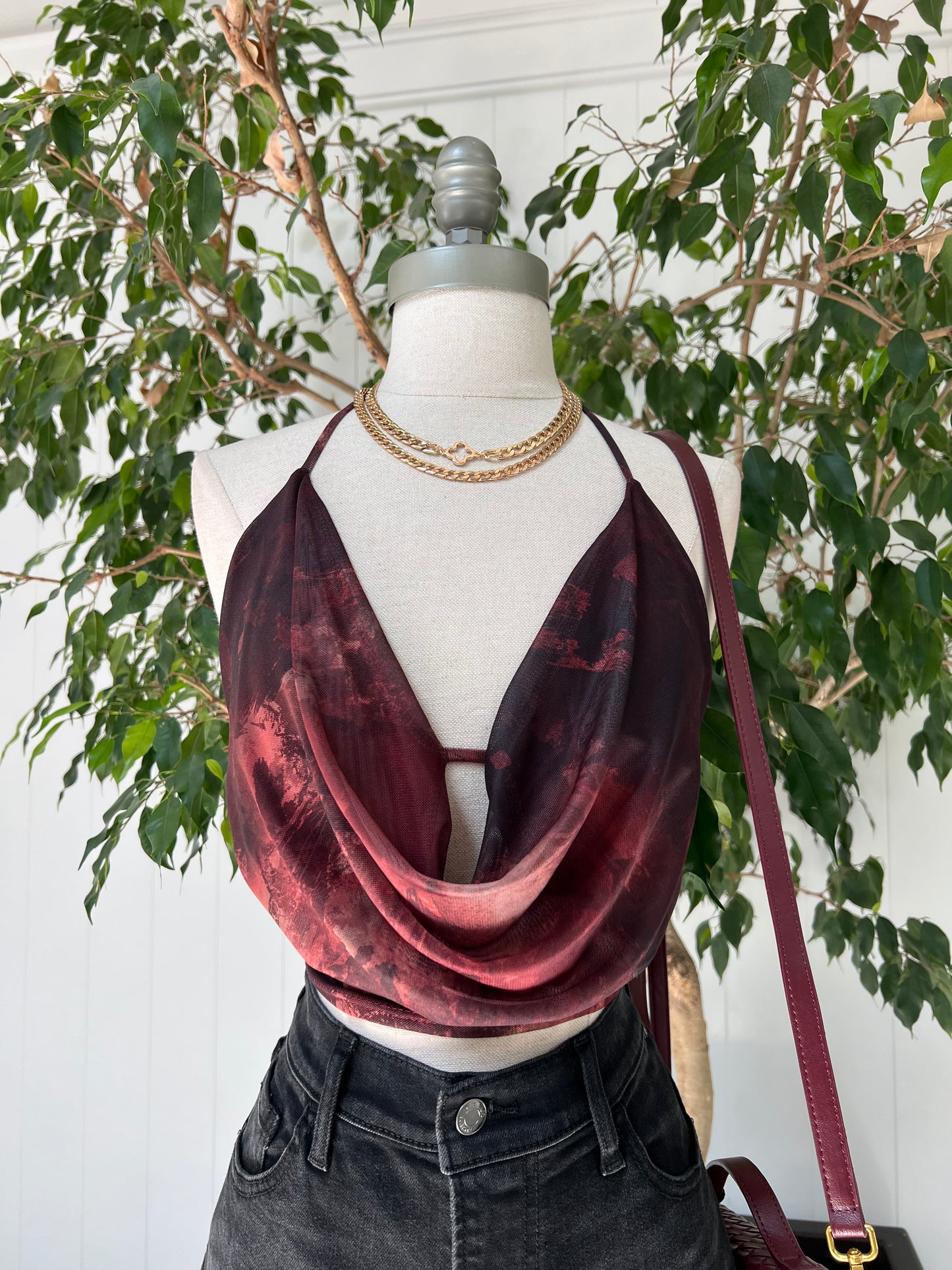 Attractive In Mesh Top