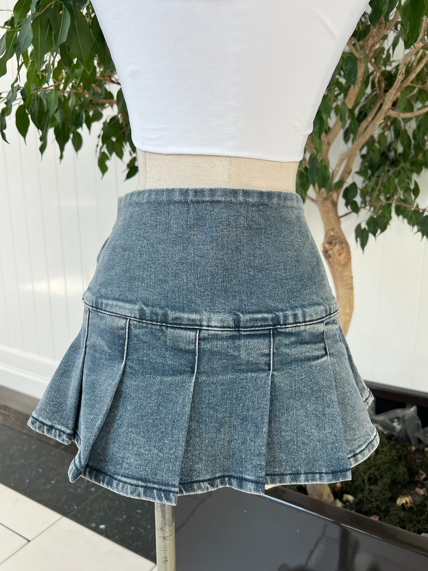 Major Moves Denim Skirt