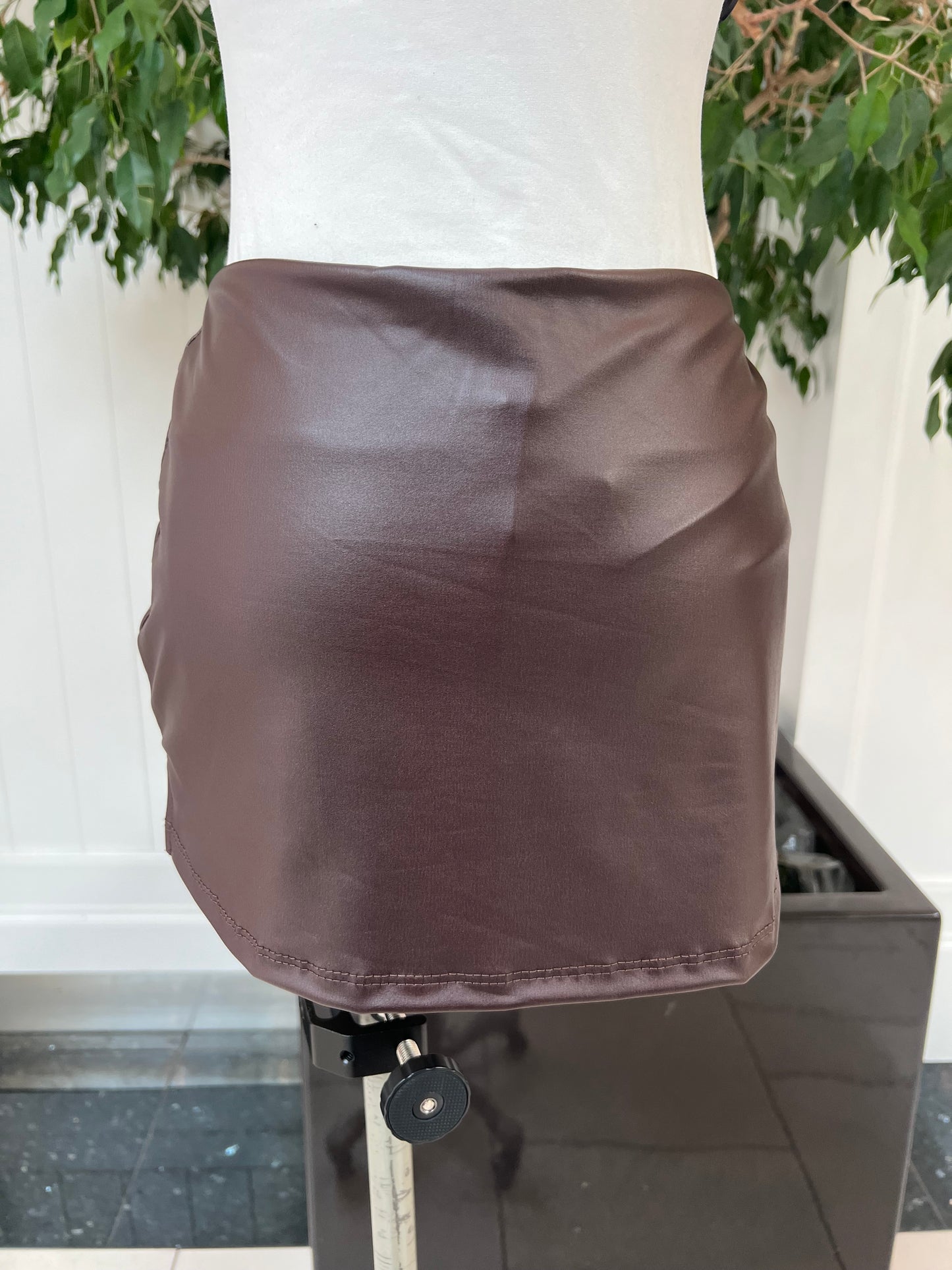 Chic In Leather Skort