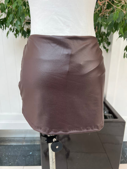 Chic In Leather Skort
