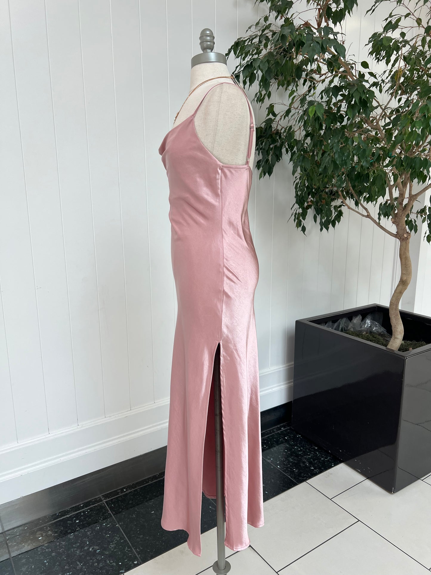 Stunning In Satin Dress