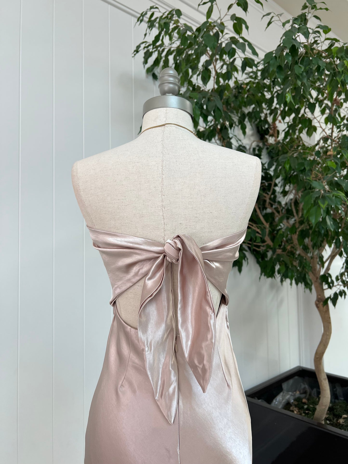 Beauty In Satin Dress