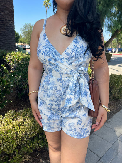 Somewhere On Vacation Romper