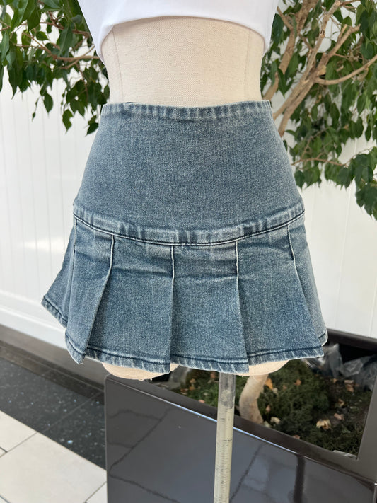 Major Moves Denim Skirt