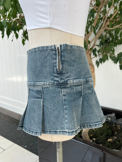 Major Moves Denim Skirt