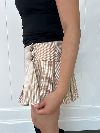 Cute Places Pleated Skirt